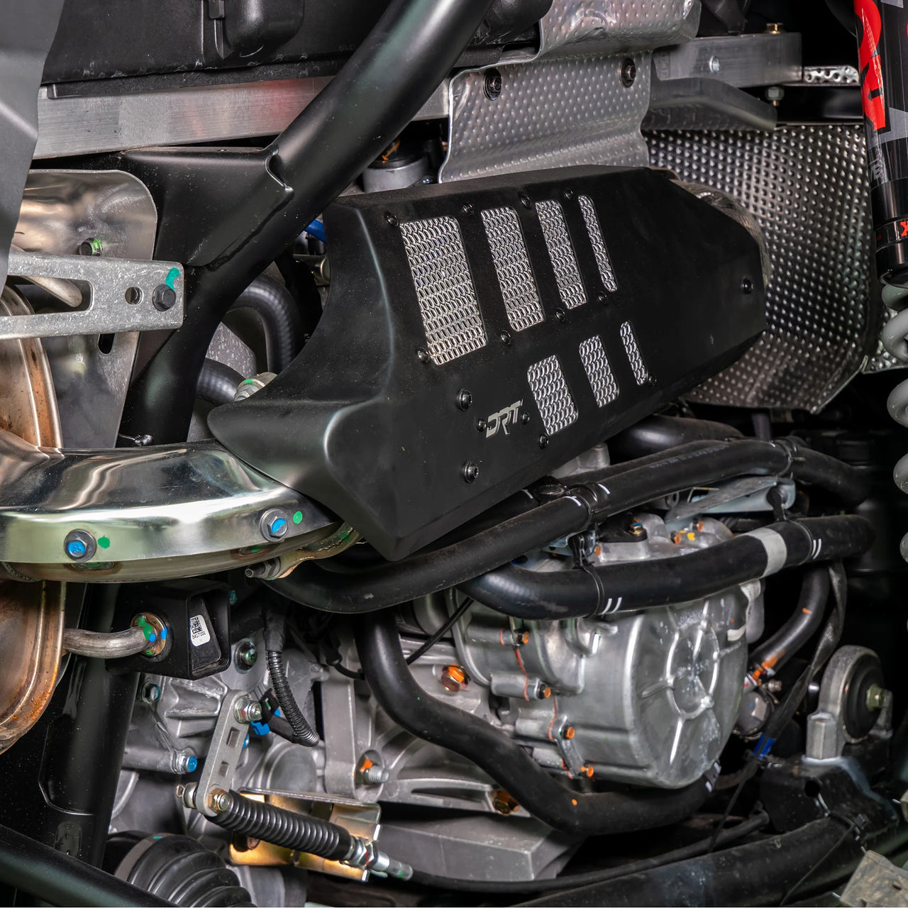 DRT Motorsports Polaris Turbo R/ Pro XP Aluminum Headpipe Shield