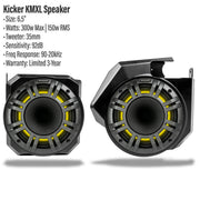 SSV Works Polaris RZR Pro Front Speaker Adapters with Kicker Speakers