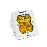 Squadron 2.0 Pro White Flush Mount amber