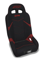 PRP GT4 Rear Suspension Seat for Polaris RZR XP4 / PRO XP4 / PRO R4 / Turbo R4 - Black & Red