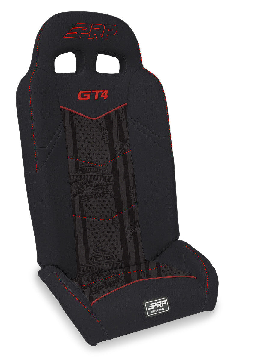 PRP GT4 Fold Flat Rear Suspension Seats for Polaris RZR PRO XP4, PRO R4, Turbo R4 (Pair) - New Glory
