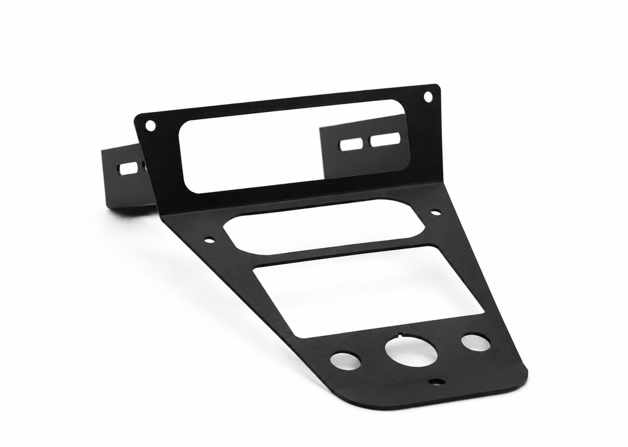 Polaris RZR Pro R Short Console – Rugged Radios + RLB 8-Gang Switch Mount (2020–2024)