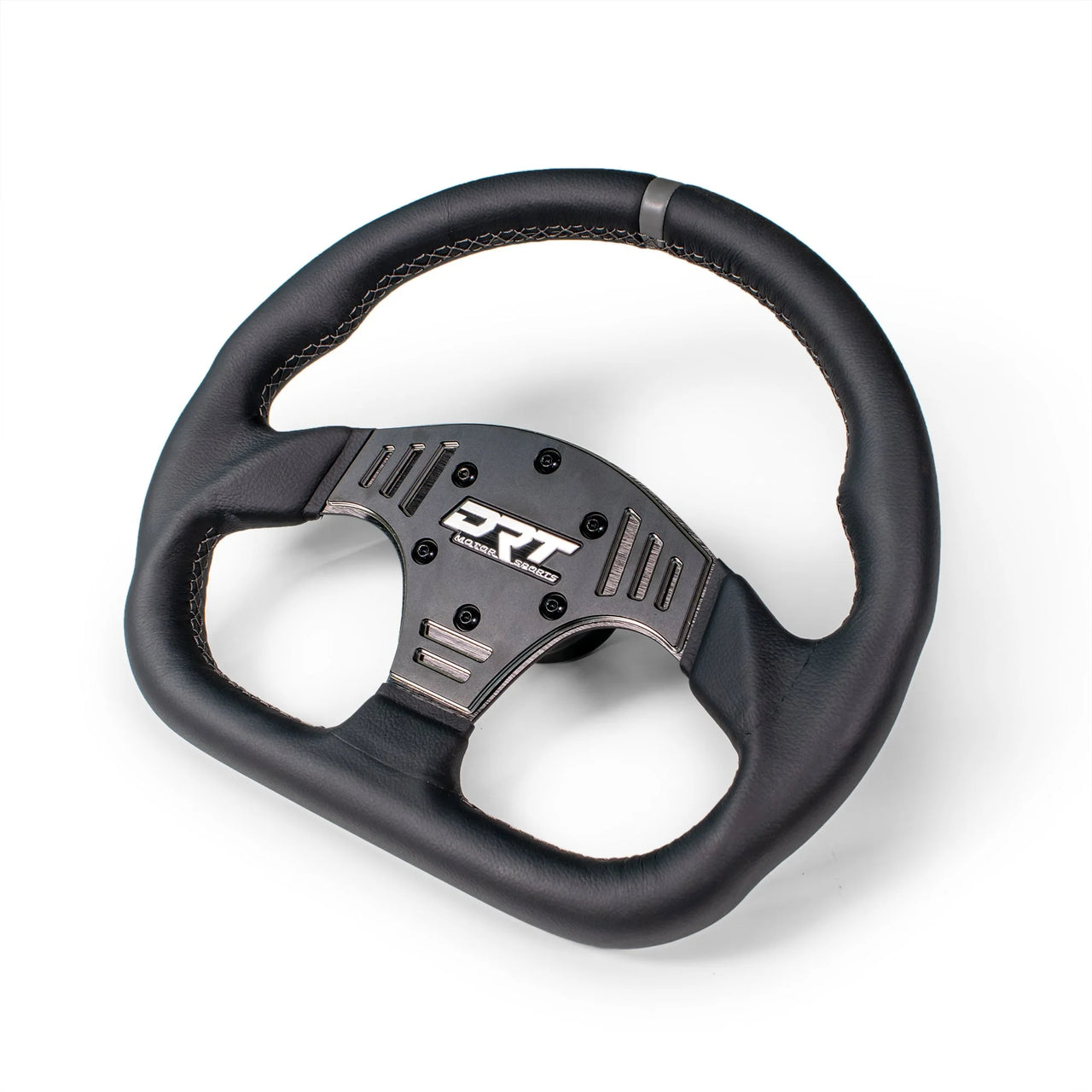 DRT Motorsports 330mm D-Shape Steering Wheel - Leather