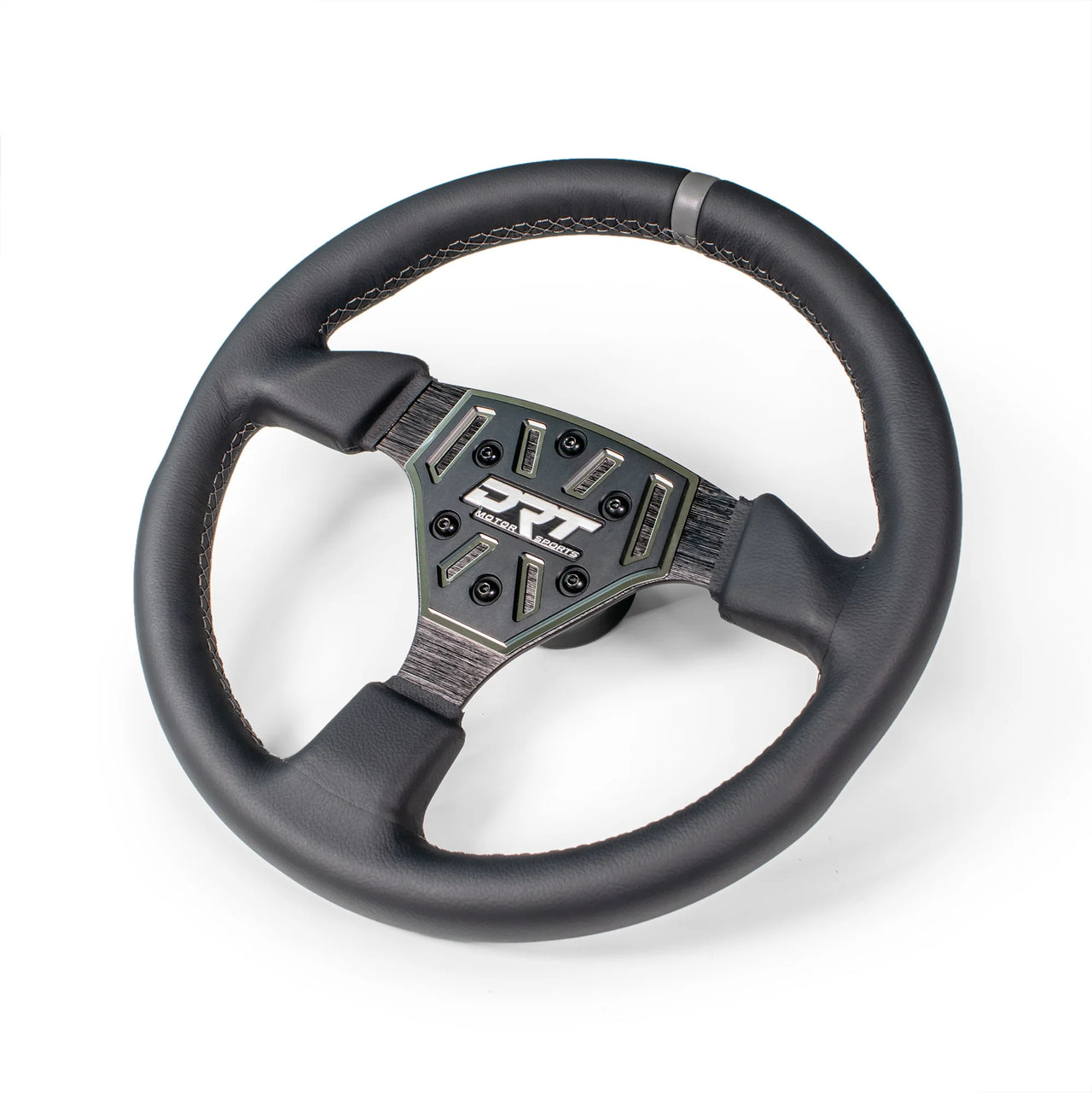 DRT Motorsports 330mm Round Steering Wheel - Leather
