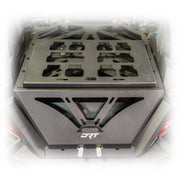 Polaris RZR Packout mount metal bracket mounted on tire carrier
