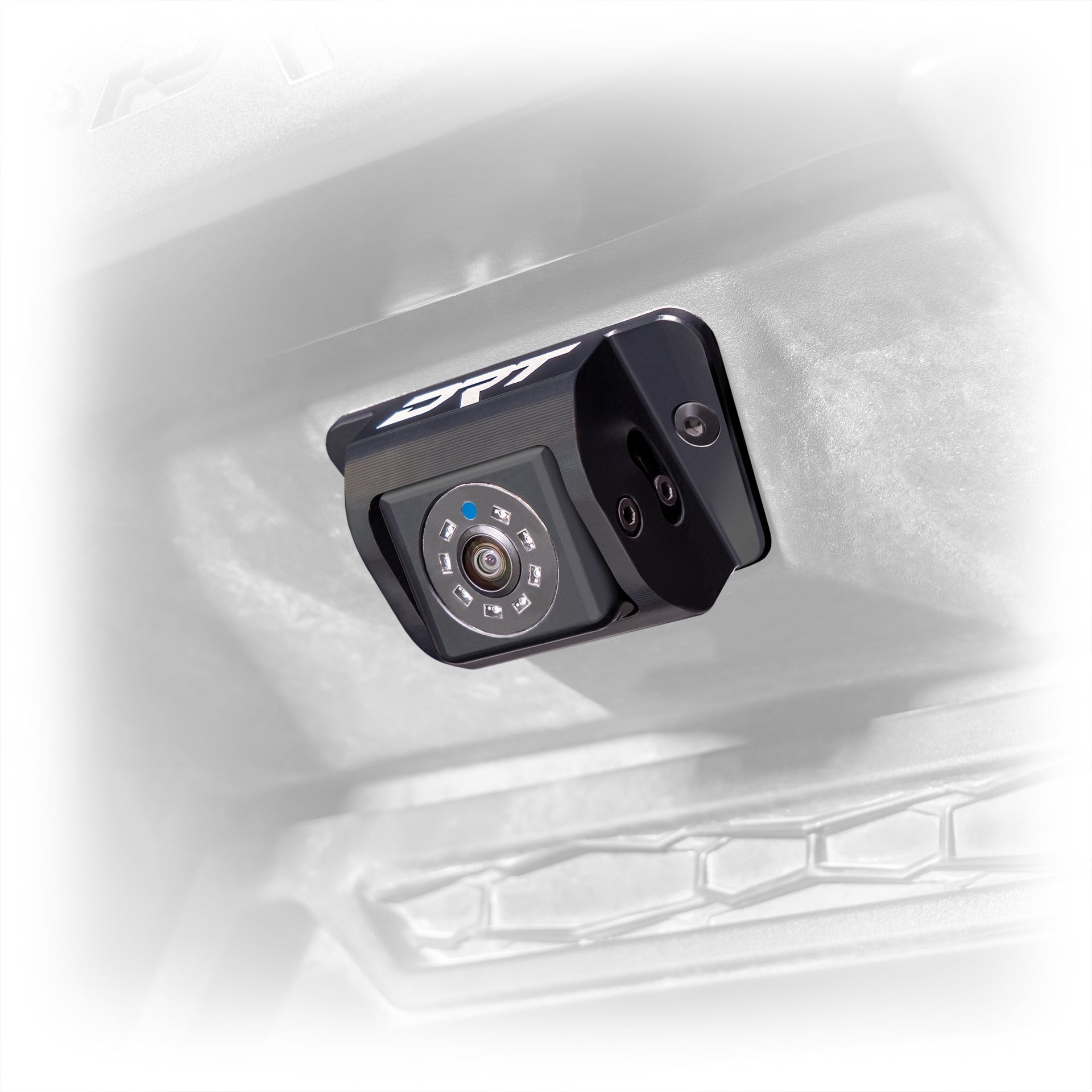 Polaris rzr rear camera extension billet aluminum housing