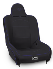 PRP Premier High Back Suspension Seat - Black & Purple Vinyl