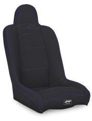 PRP Daily Driver High Back Suspension Seat - Black & Purple Vinyl