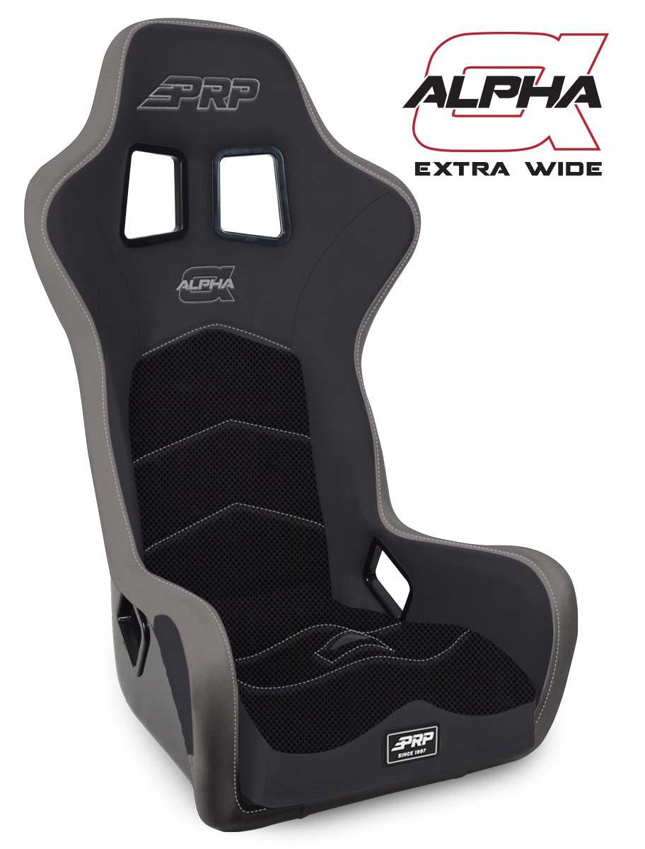 PRP Alpha Composite Seat, Extra Wide - Black & Gray