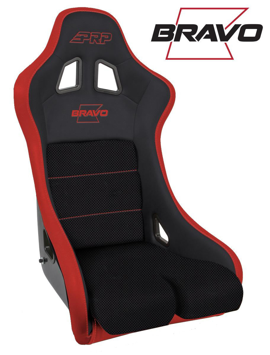 PRP Bravo Composite Seat - Black & Red