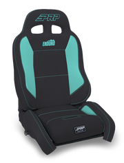 PRP EnduroCrawl Reclining Suspension Seat - Black & Teal Vinyl, Driver
