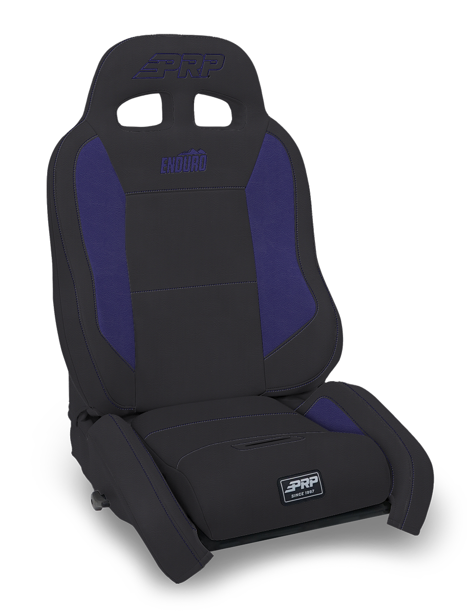 PRP EnduroCrawl Reclining Suspension Seat - Black & Purple Vinyl, Driver