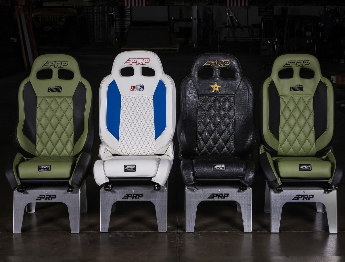 PRP EnduroCrawl Reclining Suspension Seat - Black Tweed, Passenger