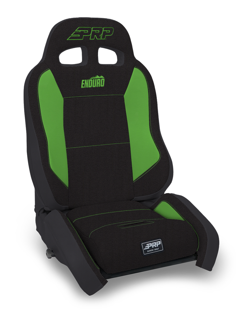 PRP EnduroCrawl Reclining Suspension Seat - Black & Green Tweed, Passenger