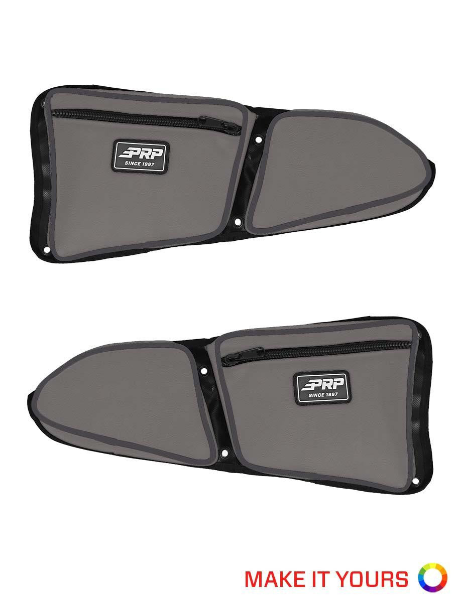 PRP Front Door Bags with Knee Pads for Polaris RZR (Pair), Custom