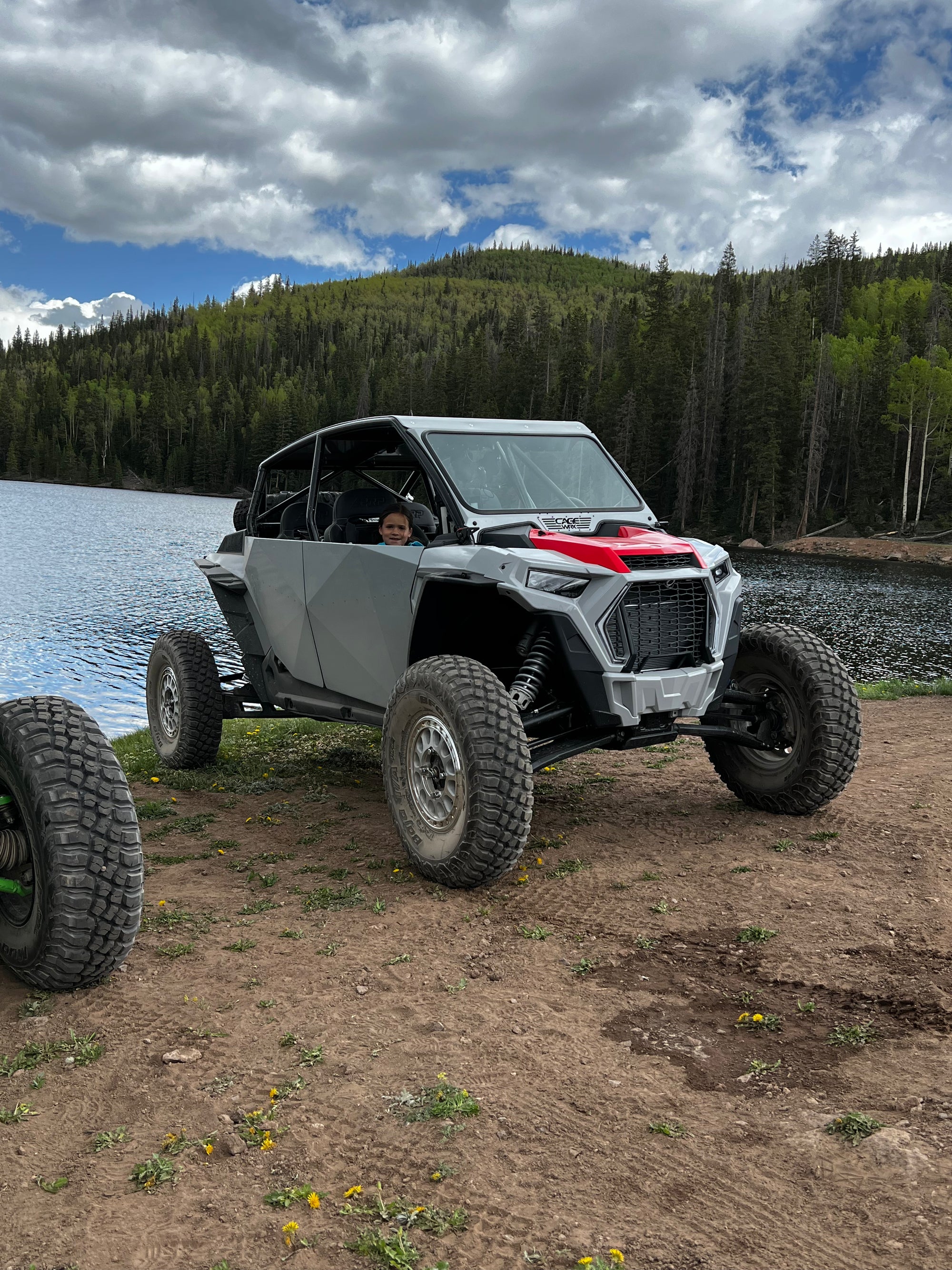 2021 Polaris RZR Turbo S 4 at the lake