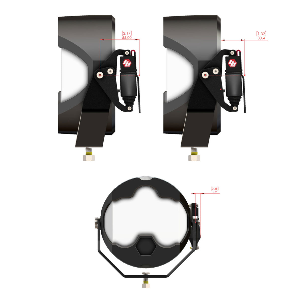 Baja Designs Reflex Light Actuator Kit – LP4/LP6/LP9/XL-M Housing - Universal - view 2