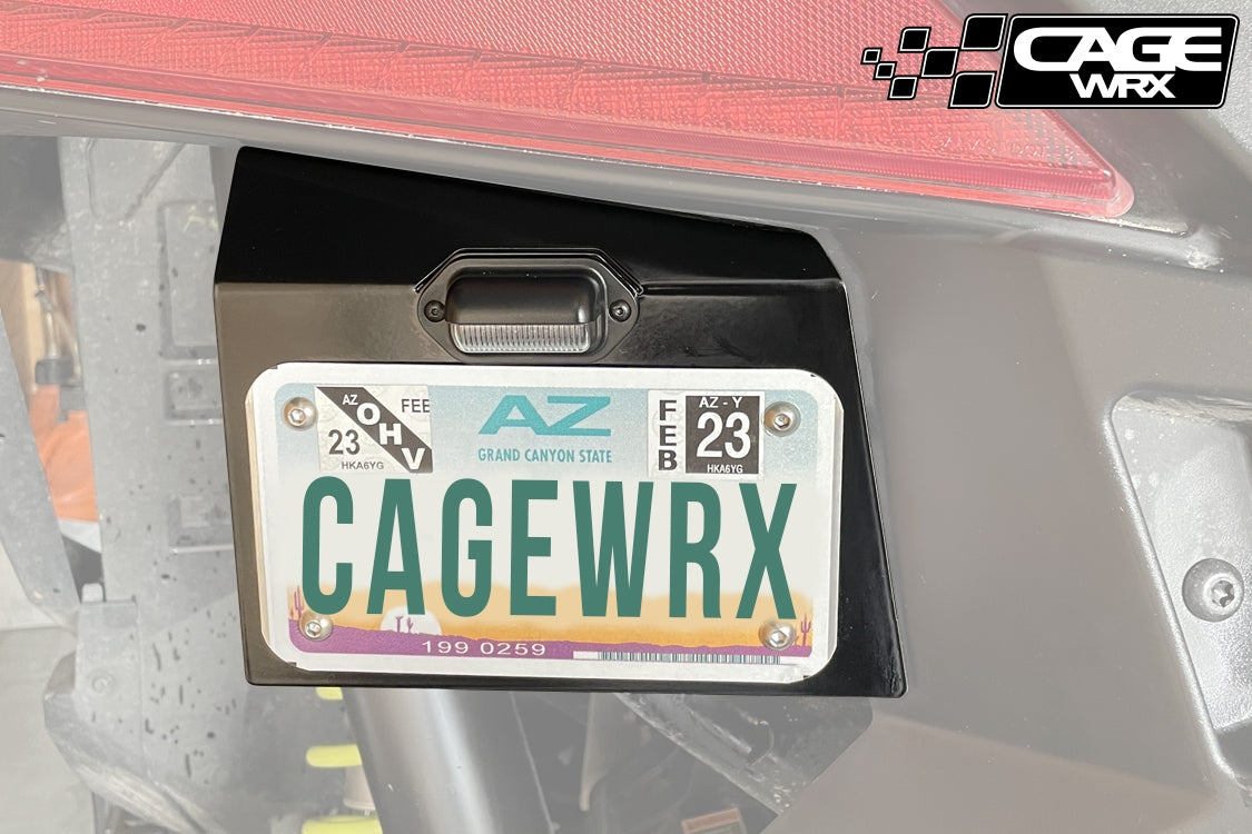 License Plate Mount with LED Light - RZR PRO XP / PRO R / TURBO R
