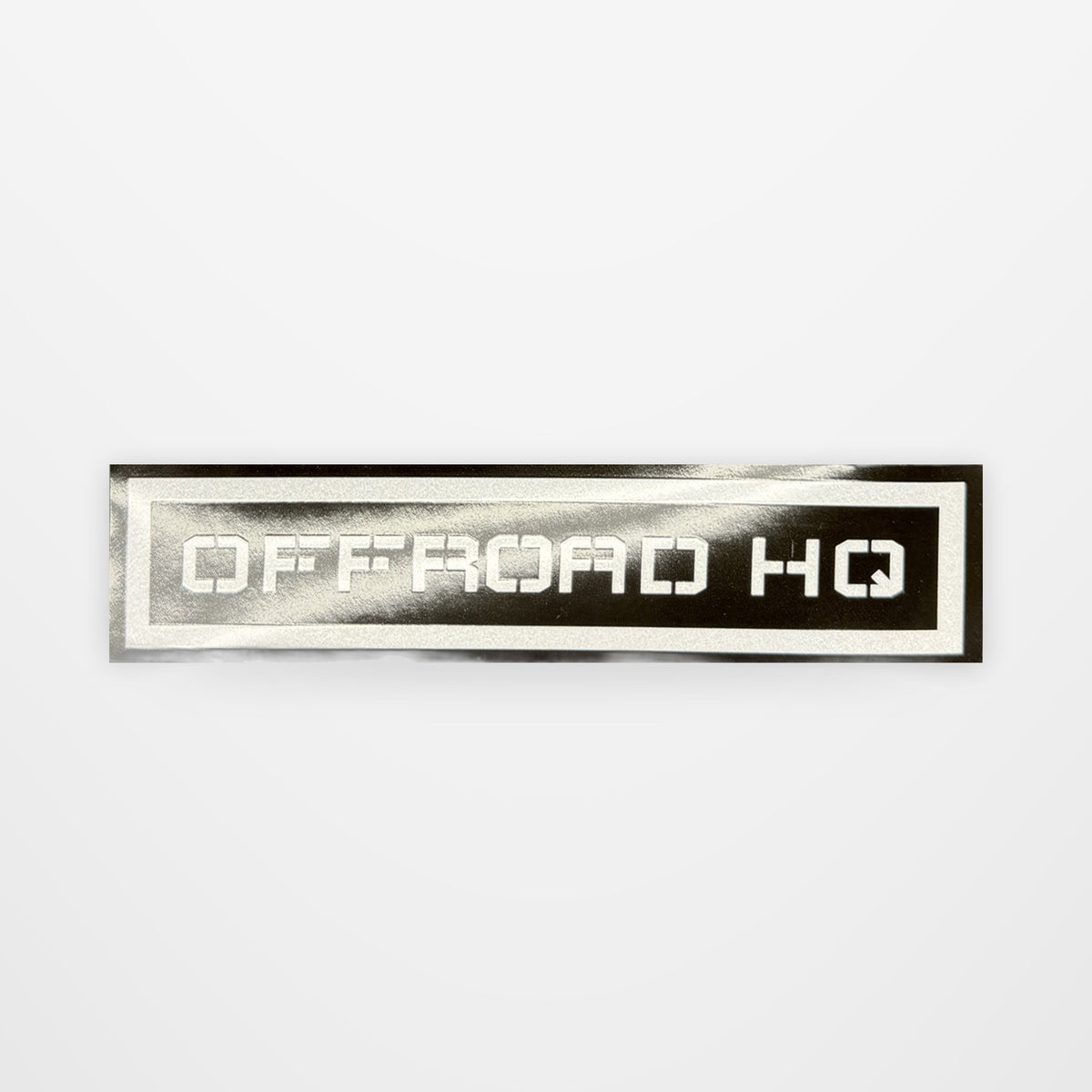 OffRoad HQ black and white stencil logo sticker