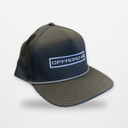 OffRoad HQ Rope Hat in black, angled view showing perforated side panels