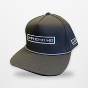 OffRoad HQ Rope Hat in black, front view with embroidered logo