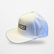 OffRoad HQ Rope Hat in white, side view showing perforated panels