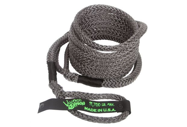 1/2" x 20 ft Kinetic Recovery Rope for UTV - Black - OffRoad HQ