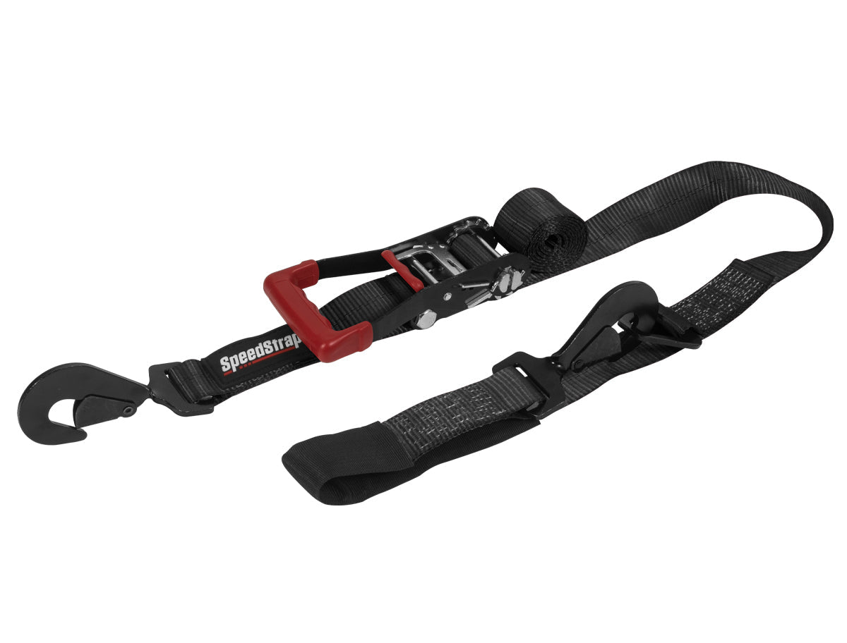 2″ X 10′ Ratchet Tie Down w/ Twisted Snap Hooks & Axle Strap Combo - OffRoad HQ
