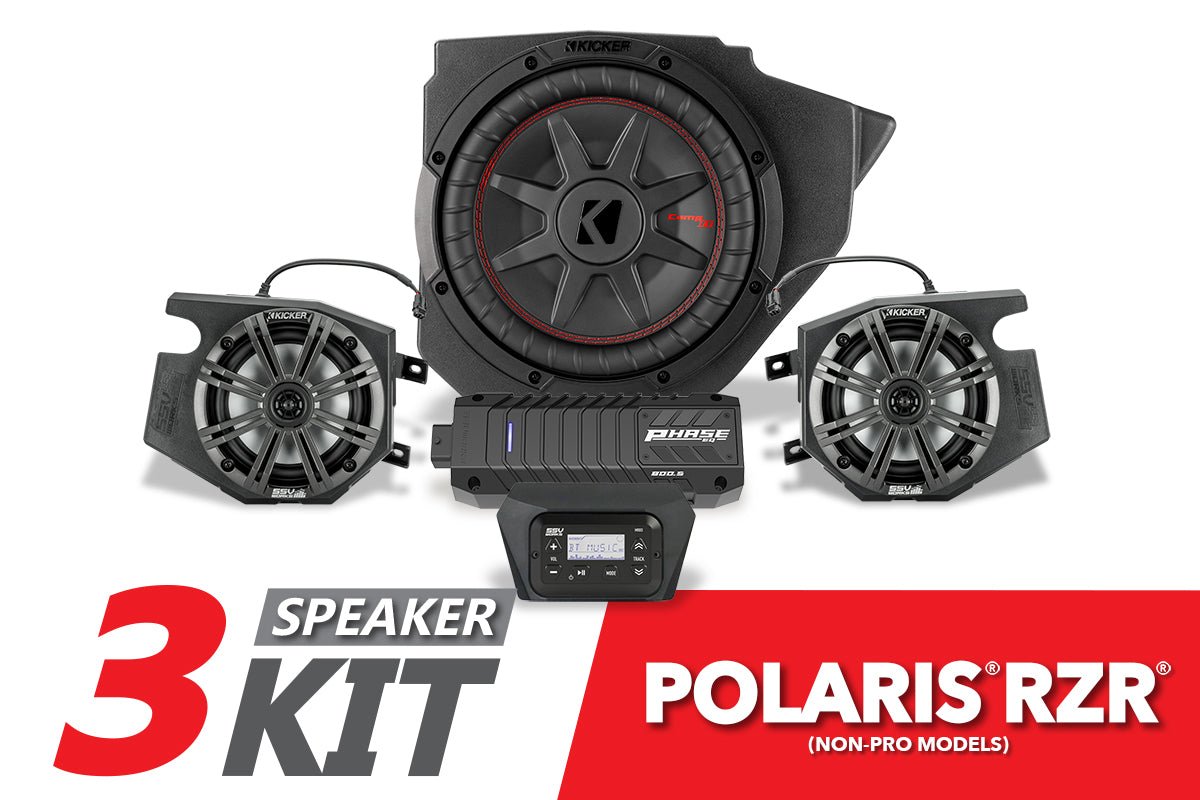 2014-2023 Polaris RZR Complete Kicker 3-Speaker Plug-&-Play Kit - OffRoad HQ