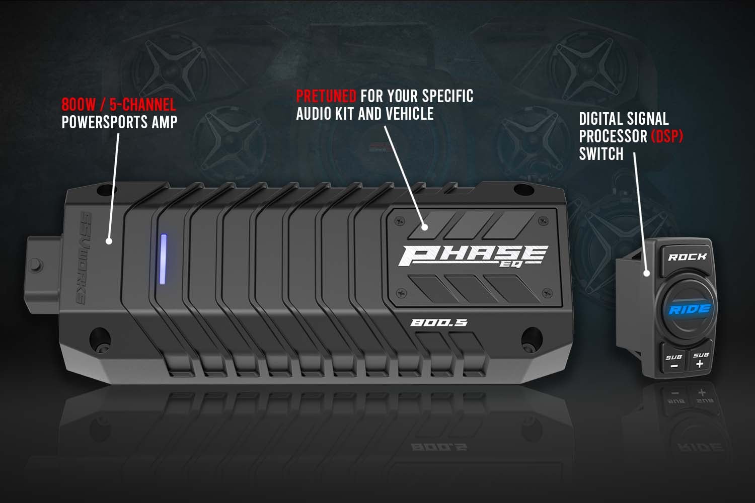 2014-2023 Polaris RZR Complete SSV Works 3-Speaker Plug-&-Play Kit - OffRoad HQ