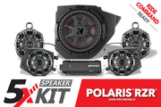 2014-2023 Polaris RZR Phase X Kicker 5-Speaker Plug-&-Play System for Ride Command - OffRoad HQ