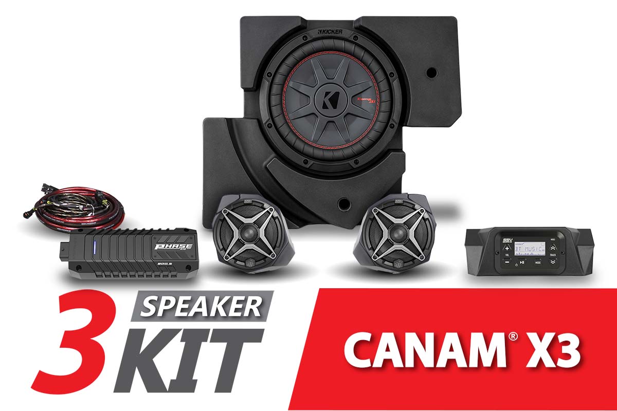 2017-2023 CanAm X3 Complete SSV 3-Speaker Plug-and-Play System - OffRoad HQ