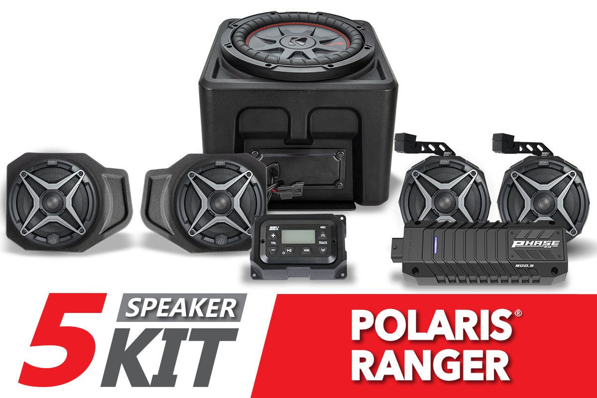 2018-2023 Polaris Ranger XP1000 5-Speaker SSV Works Audio System - OffRoad HQ