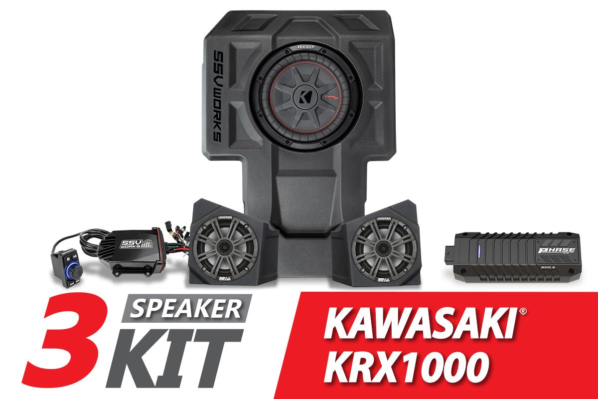 2020-2023 Kawasaki KRX1000 2-Seater 3-Speaker Kicker Audio-Kit - OffRoad HQ