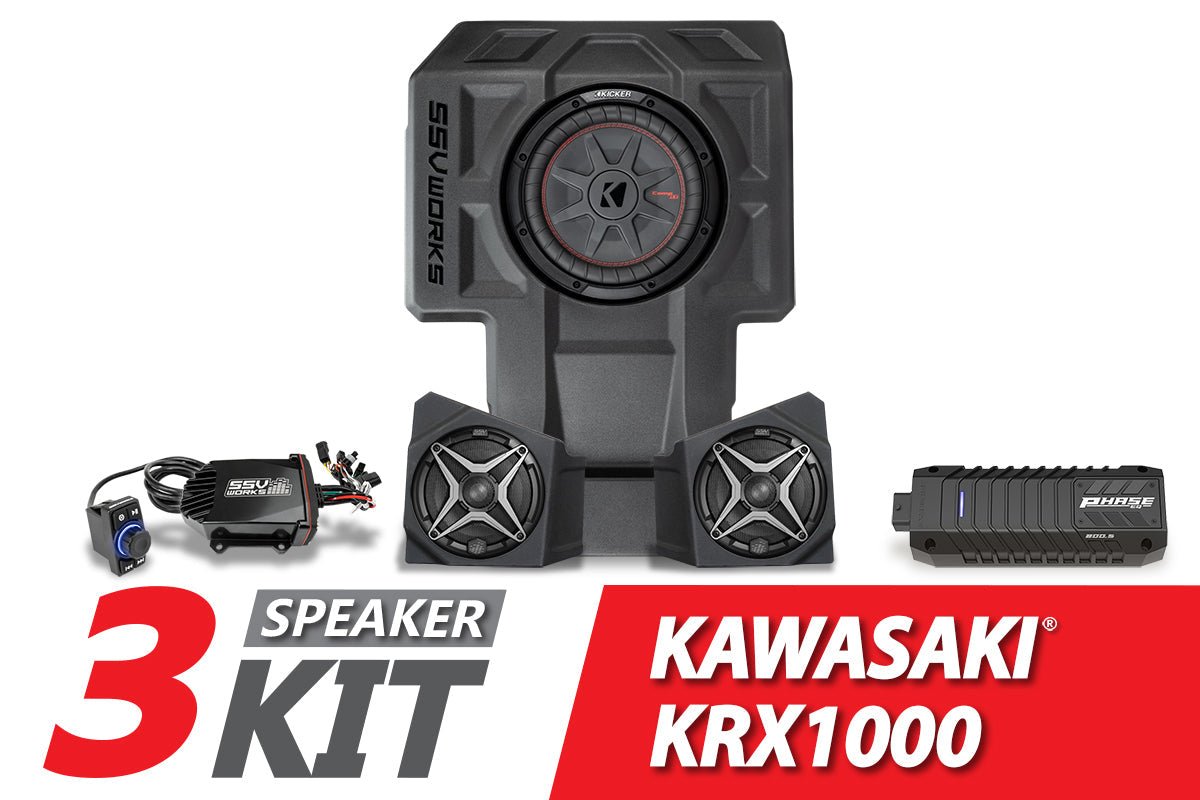 2020-2023 Kawasaki KRX1000 2-Seater 3-Speaker SSV Works Audio-Kit - OffRoad HQ