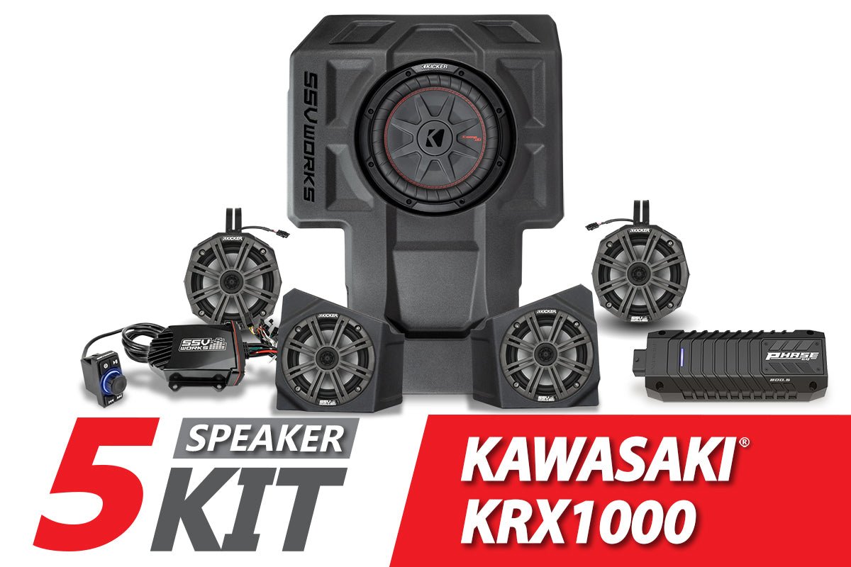 2020-2023 Kawasaki KRX1000 2-Seater 5-Speaker Kicker Audio-Kit - OffRoad HQ