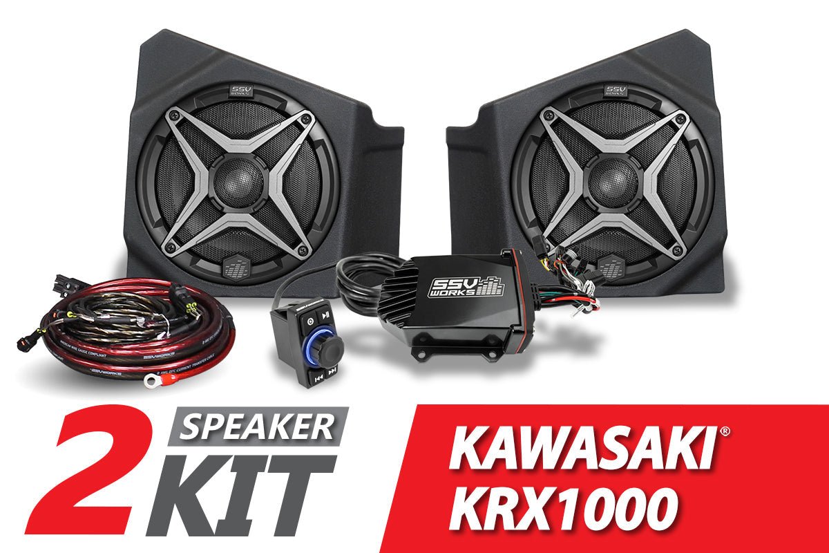 2020-2023 Kawasaki KRX1000 2-Speaker SSV Works Audio-Kit - OffRoad HQ