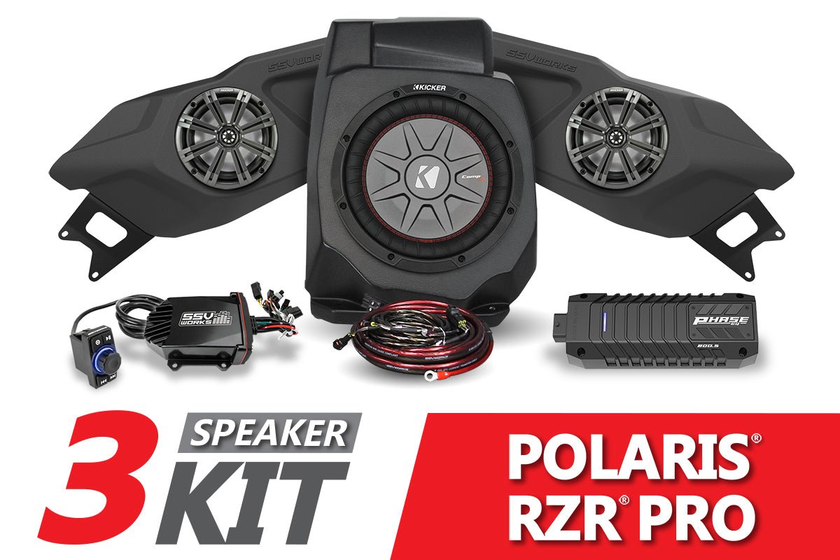 2020-2023 Polaris RZR Pro Kicker 3-Speaker Plug-&-Play System - OffRoad HQ