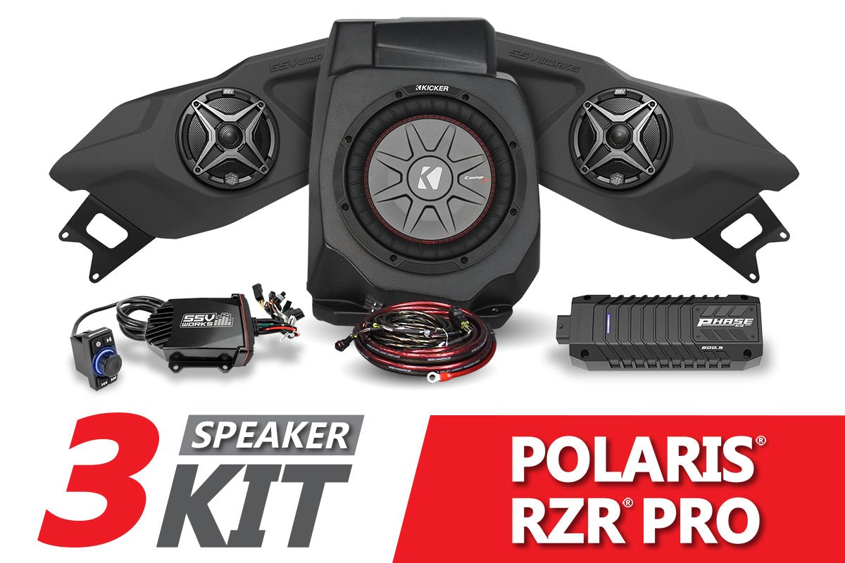 2020-2023 Polaris RZR Pro SSV 3-Speaker Plug-&-Play System - OffRoad HQ