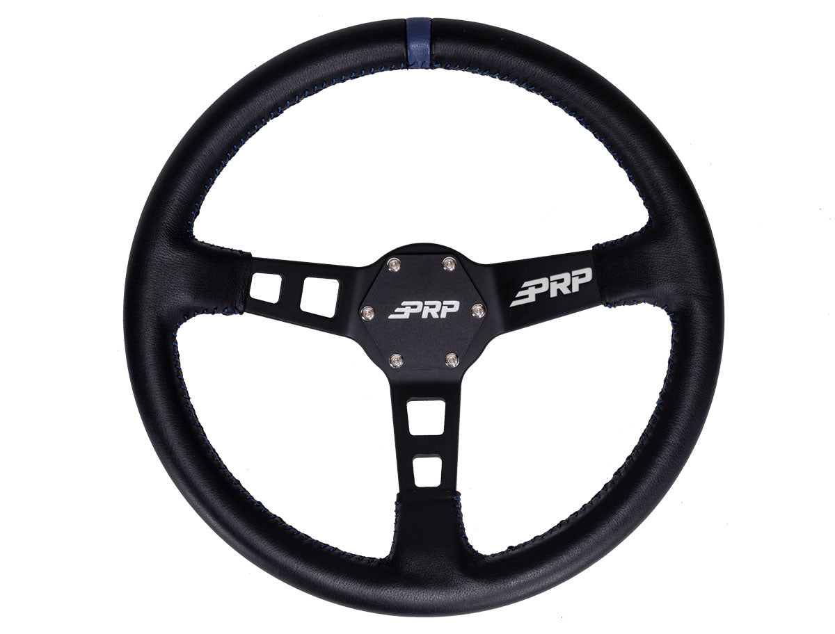 DEEP DISH STEERING WHEEL – LEATHER - OffRoad HQ