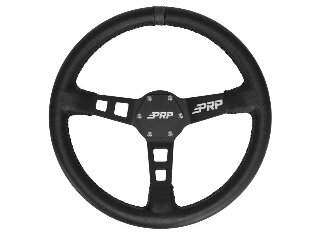 DEEP DISH STEERING WHEEL – LEATHER - OffRoad HQ