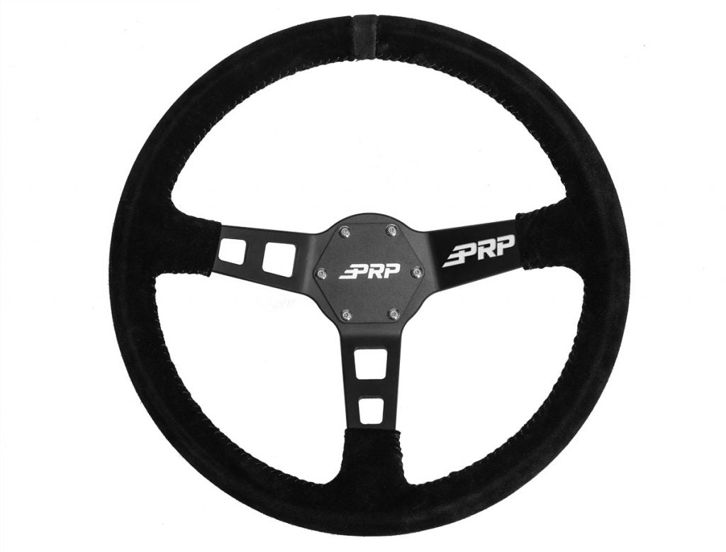 Deep Dish Steering Wheel - Suede - OffRoad HQ
