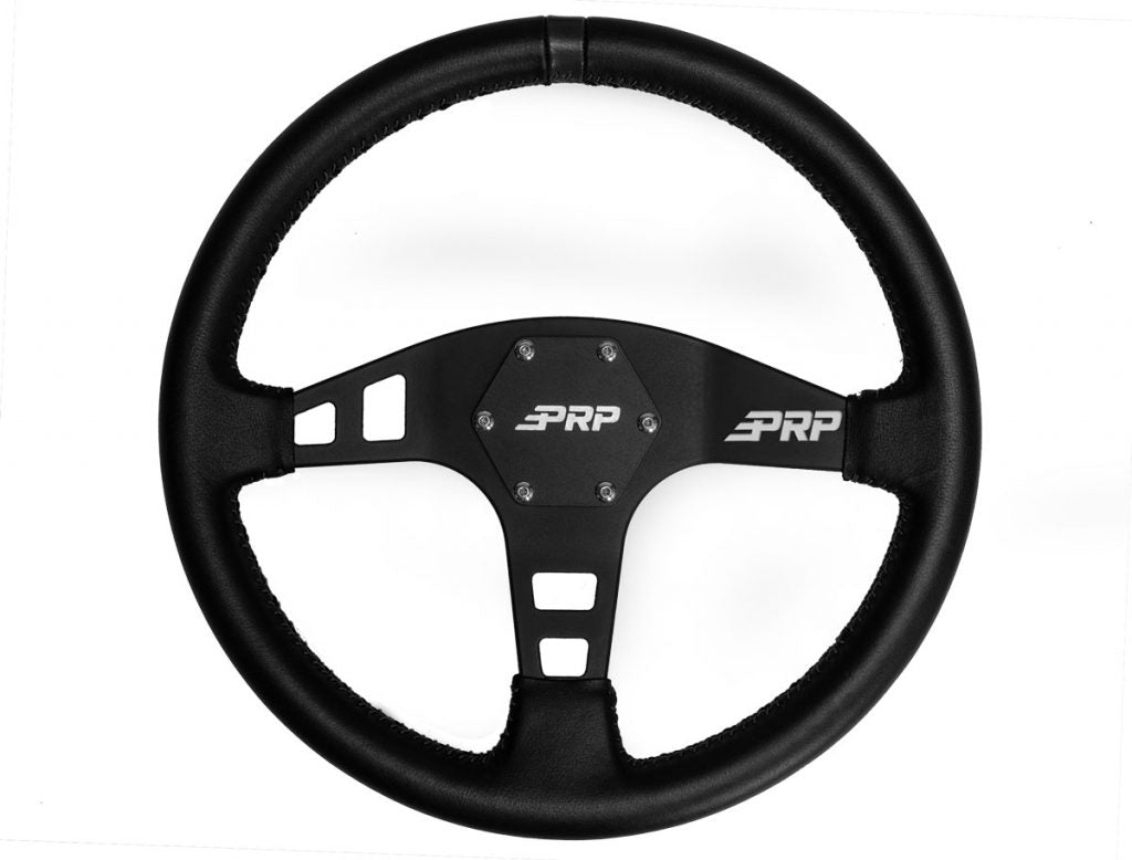 Flat Steering Wheel - Leather - OffRoad HQ