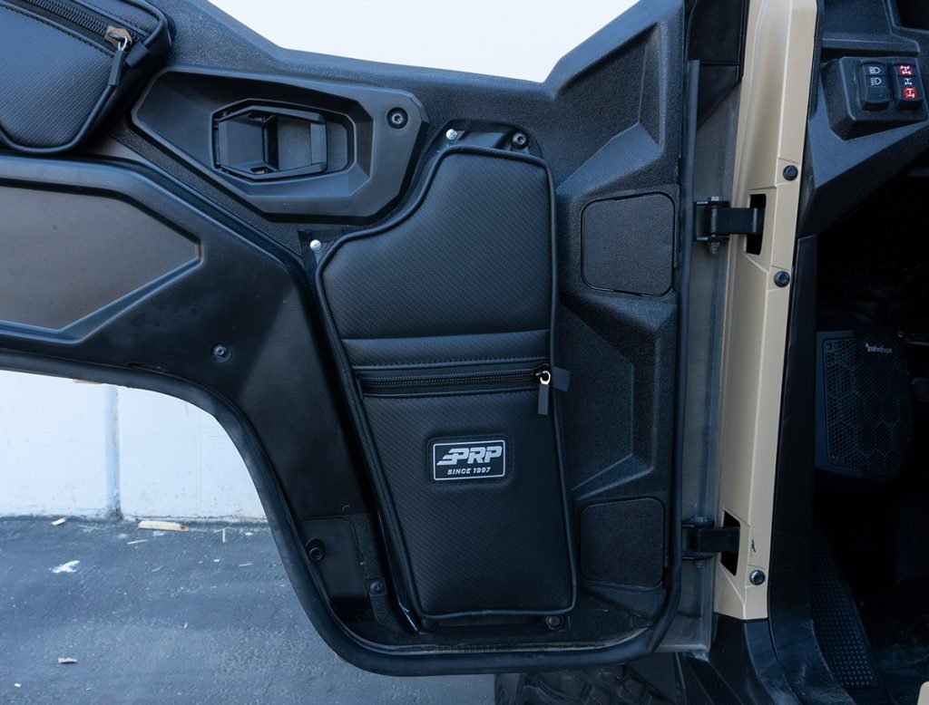 Front Lower Door Bags with Knee Pad for '16+ Polaris General (Pair) - OffRoad HQ