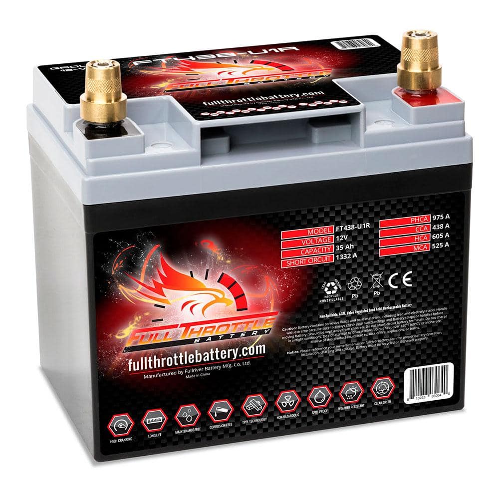 FT438-U1R High-Performance Full Throttle AGM Battery - OffRoad HQ