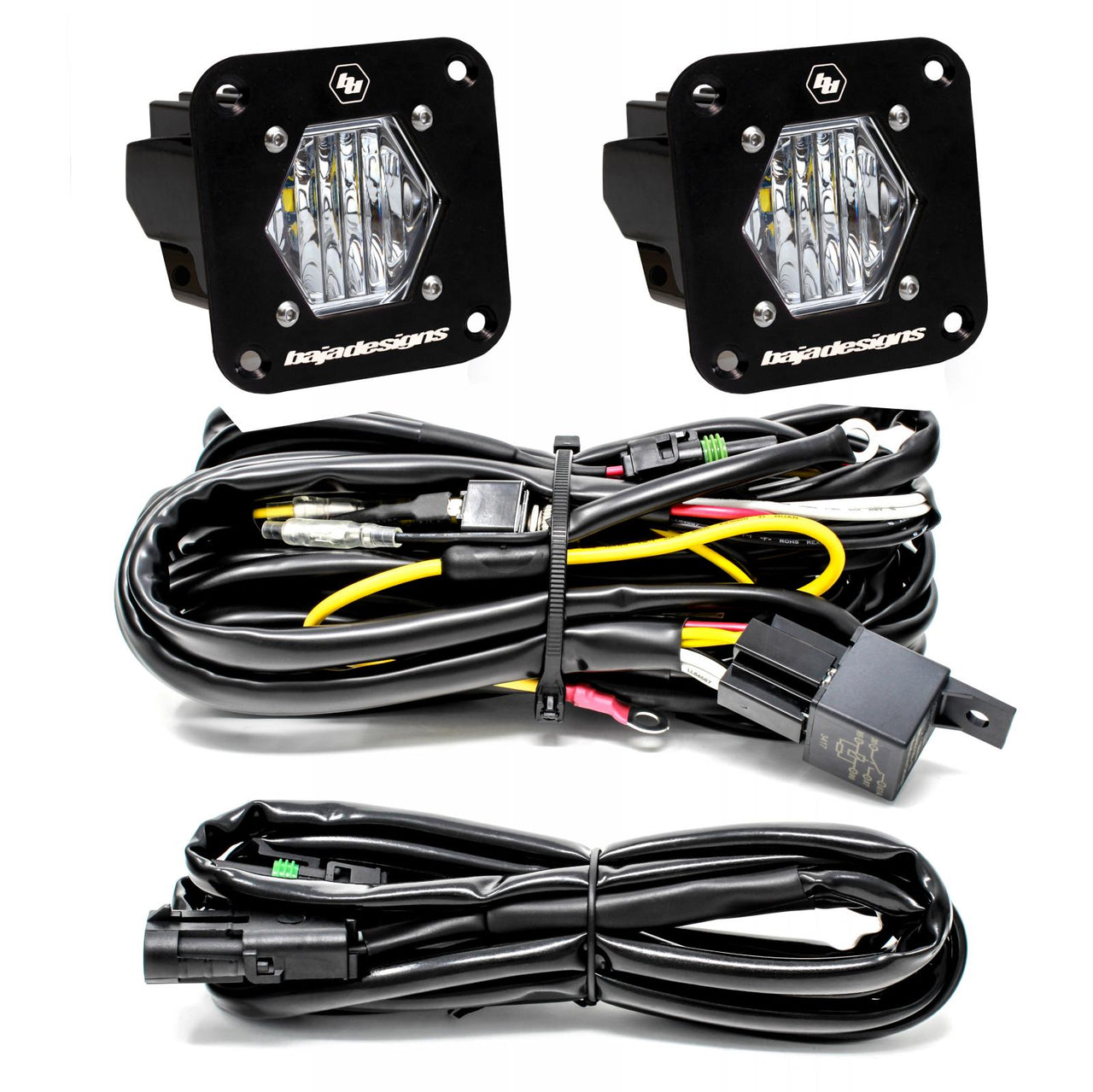 S1 Black Flush Mount LED Light Pod Reverse Kit - Universal - OffRoad HQ