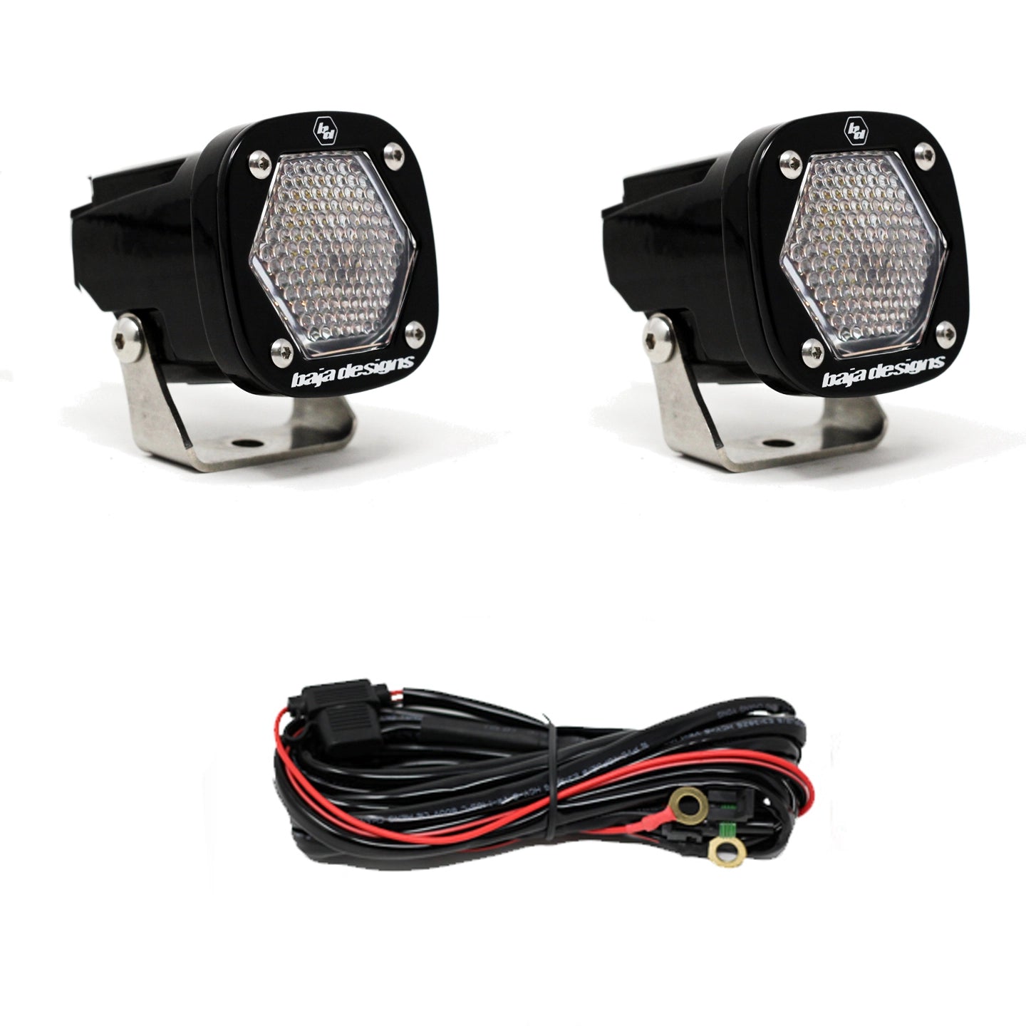 S1 Black LED Auxiliary Light Pod Pair - Universal - OffRoad HQ