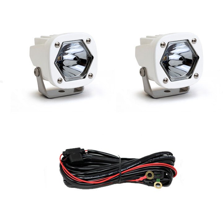 S1 White Laser Auxiliary Light Pod Pair - Universal - OffRoad HQ