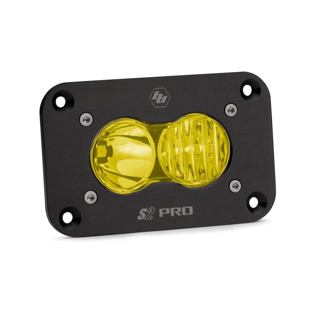 S2 Pro Black Flush Mount LED Auxiliary Light Pod - Universal - OffRoad HQ