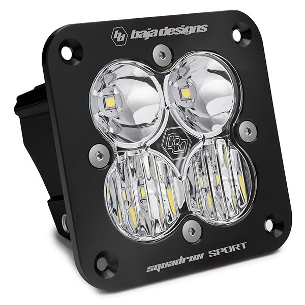 Squadron Sport Black Flush Mount LED Auxiliary Light Pod -Universal - OffRoad HQ